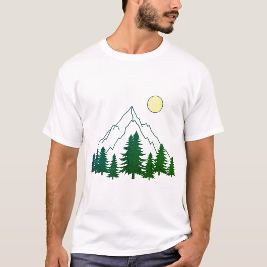 Sunrise Forest T-Shirt (Vorderseite)