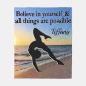 SUNRISE FOTO CUSTOM GYMNASTICS FLEECKET FLEECEDECKE (Vorderseite)