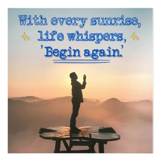 Sunrise Fotodruck (Vorne)