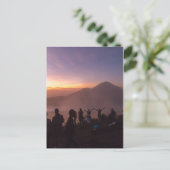 Sunrise from Mount Batur in Bali, Indonesien Postkarte (Stehend Vorderseite)
