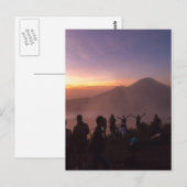 Sunrise from Mount Batur in Bali, Indonesien Postkarte (Vorne/Hinten)