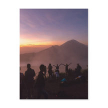 Sunrise from Mount Batur in Bali, Indonesien