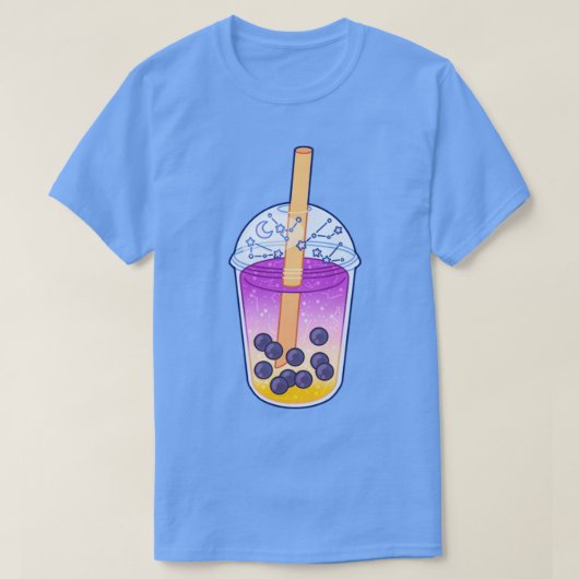 Sunrise Galaxy Boba Tea T-Shirt (Design vorne)