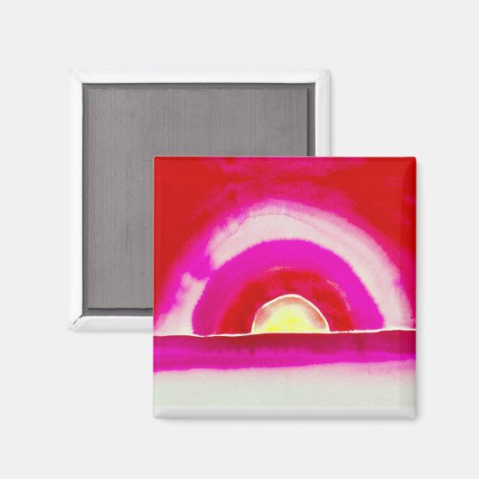 Sunrise, Georgia O'Keeffe, Magnet (Vorderseite/Rückseite)