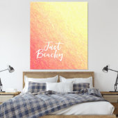 Sunrise Glitzern-Just Beachy- Leinwanddruck (Insitu (Schlafzimmer))