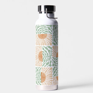 Sunrise Glory Abstrakt Floral Trinkflasche