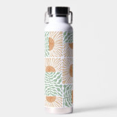 Sunrise Glory Abstrakt Floral Trinkflasche (Vorne)