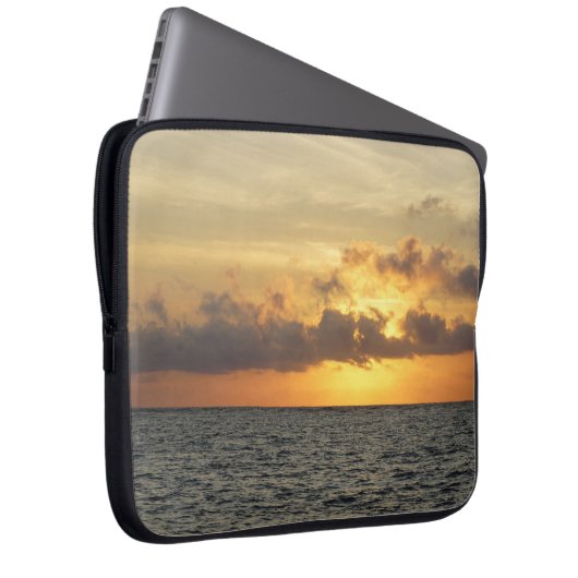 Sunrise Glory Folly Beach Laptopschutzhülle (Vorne Rechts)