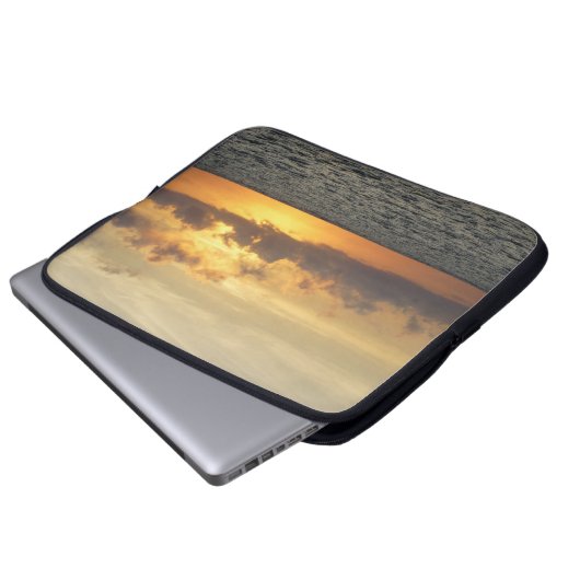 Sunrise Glory Folly Beach Laptopschutzhülle (Vorne Knopf)