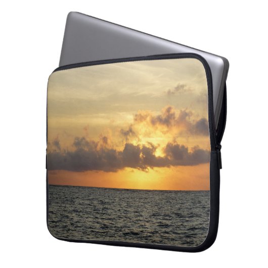 Sunrise Glory Folly Beach Laptopschutzhülle (Vorderseite Links)