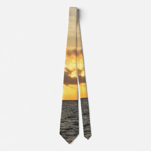 Sunrise Glory Folly Beach Neck Tie Krawatte (Vorderseite)