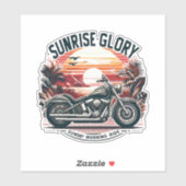 SUNRISE GLORY SUNDAY MORNING RIDE AUFKLEBER (Blatt)