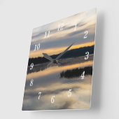Sunrise Glory Wall Clock Quadratische Wanduhr (Winkel)