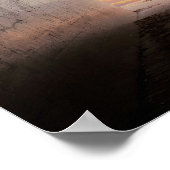 sunrise glow in tunnel poster (Ecke)