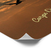 Sunrise Gold Foto Carpe Diem Ocean Poster (Ecke)