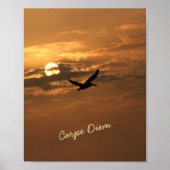 Sunrise Gold Foto Carpe Diem Ocean Poster (Vorne)