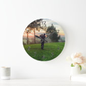 Sunrise Golfer Große Wanduhr (Zuhause)