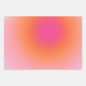 Sunrise Gradient - Beige rosa Orange Geschenkpapier Set (Vorderseite 2)