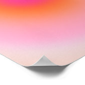 Sunrise Gradient - Beige rosa Orange Poster (Ecke)