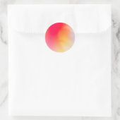 Sunrise Gradient Custom Trendy Runder Aufkleber (Tasche)