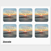 SUNRISE HEBREWS 11:1 FOTO DESIGN QUADRATISCHER AUFKLEBER (Blatt)