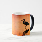 Sunrise Heron Morphing Tasse (VorderseiteRechts)