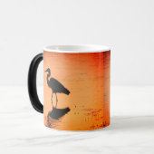 Sunrise Heron Morphing Tasse (Vorderseite Links)
