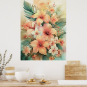 Sunrise Hibiskus Poster (Küche)