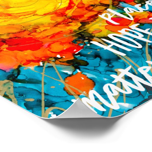 Sunrise Hope Lovitude Poster (Ecke)