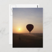 Sunrise Hot Air Balloon fotografisches Bild Postkarte (Vorne/Hinten)