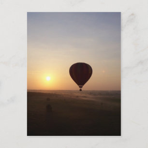 Sunrise Hot Air Balloon fotografisches Bild Postkarte