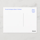 Sunrise Huntington Beach Pier California Post Card Postkarte (Rückseite)