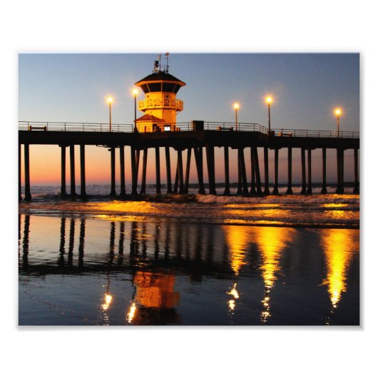 Sunrise Huntington Beach Pier Fotodruck (Vorne)
