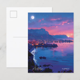 Sunrise in Antalya Türkei Frankreich Reisen Postkarte