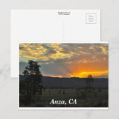 Sunrise in Anza, CA Postkarte (Vorne/Hinten)