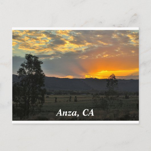 Sunrise in Anza, CA Postkarte (Vorderseite)