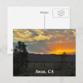 Sunrise in Anza, CA Postkarte (Vorne/Hinten)