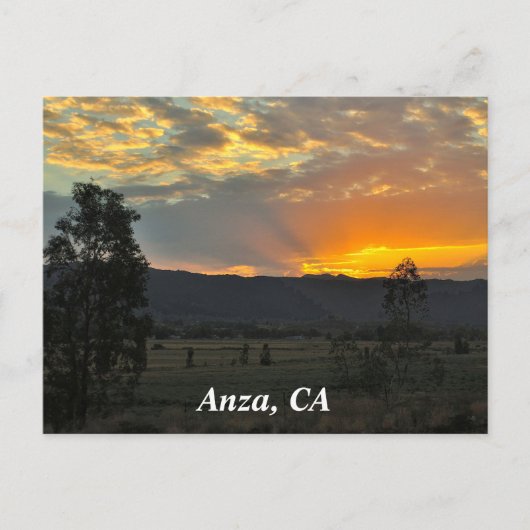 Sunrise in Anza, CA Postkarte (Vorderseite)