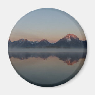 Sunrise in Jackson Dam Grand Teton Nationalpark Magnet