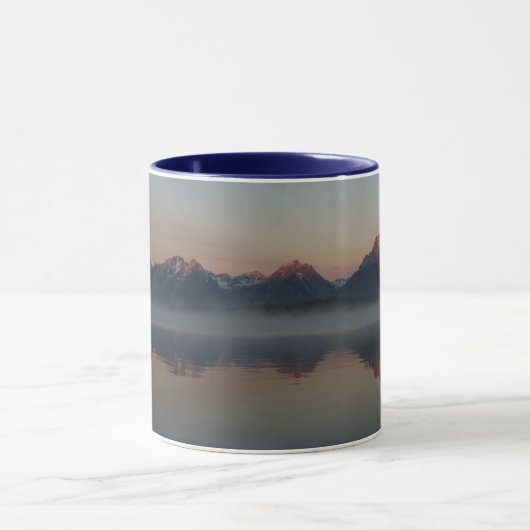 Sunrise in Jackson Dam Grand Teton Nationalpark Tasse (Zentrum)