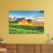 Sunrise in Moulton Barn Leinwanddruck (Insitu (Wohnzimmer))