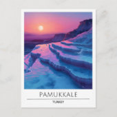 Sunrise in Pamukkale Türkei Reise Postkarte (Vorderseite)