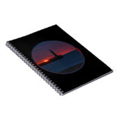 Sunrise in Roker Lighthouse-England Notebook Notizblock (Rechte Seite)