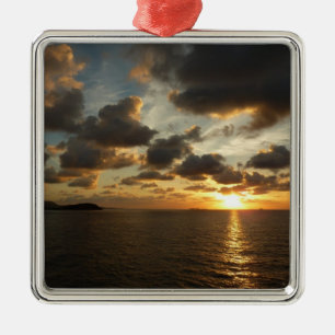Sunrise in St. Thomas I US Virgin Islands Ornament Aus Metall