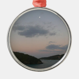 Sunrise in St. Thomas III US Virgin Islands Silbernes Ornament