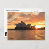 Sunrise in Sydney Opera House Postkarte (Vorne/Hinten)