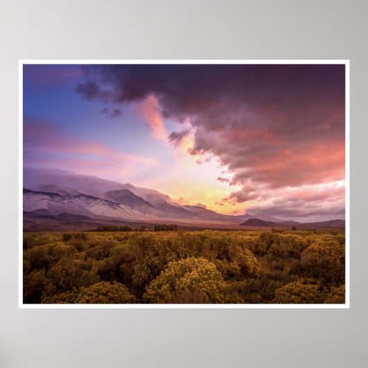 Sunrise in the Owens Valley Poster (Vorne)