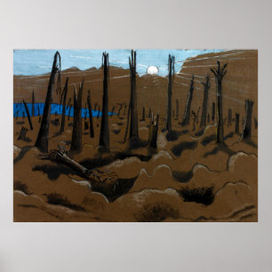 Sunrise, Inverness Copse von Paul Nash (1918) Poster