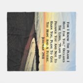 SUNRISE JEREMIAH 29:11 BIBLE VERSE FLEECEDECKE (Vorderseite (Horizontal))