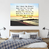 SUNRISE JEREMIAH 29:11 BIBLE VERSE LEINWANDDRUCK (Insitu (Schlafzimmer))